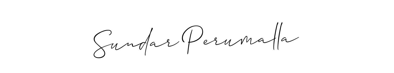 Similarly Allison_Script is the best handwritten signature design. Signature creator online .You can use it as an online autograph creator for name Sundar Perumalla. Sundar Perumalla signature style 2 images and pictures png