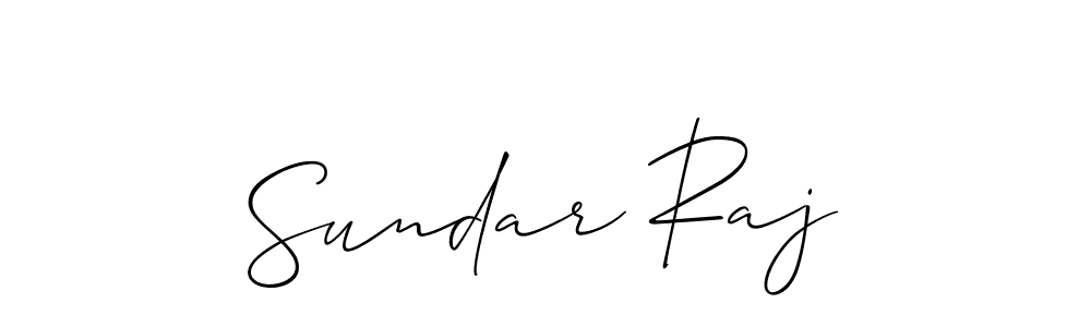 Make a beautiful signature design for name Sundar Raj. With this signature (Allison_Script) style, you can create a handwritten signature for free. Sundar Raj signature style 2 images and pictures png