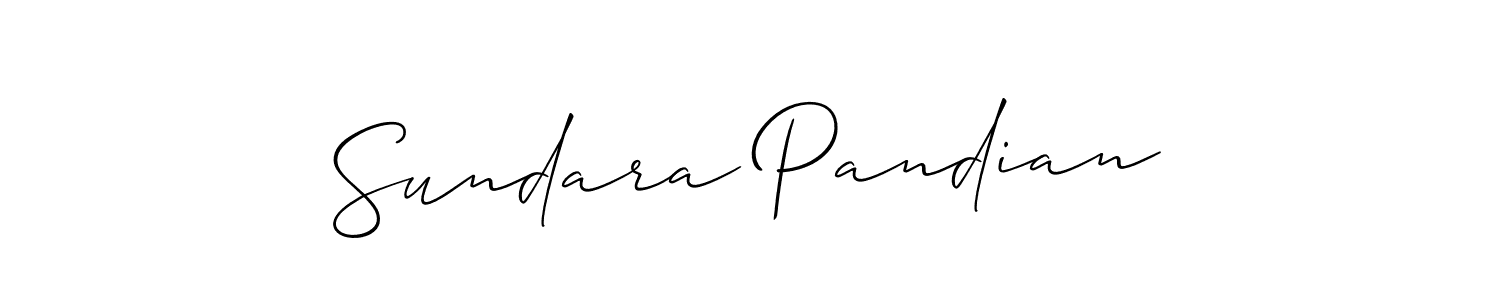 Create a beautiful signature design for name Sundara Pandian. With this signature (Allison_Script) fonts, you can make a handwritten signature for free. Sundara Pandian signature style 2 images and pictures png