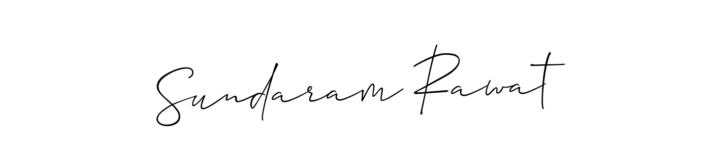 It looks lik you need a new signature style for name Sundaram Rawat. Design unique handwritten (Allison_Script) signature with our free signature maker in just a few clicks. Sundaram Rawat signature style 2 images and pictures png