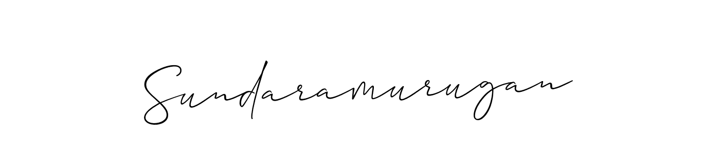 How to make Sundaramurugan signature? Allison_Script is a professional autograph style. Create handwritten signature for Sundaramurugan name. Sundaramurugan signature style 2 images and pictures png