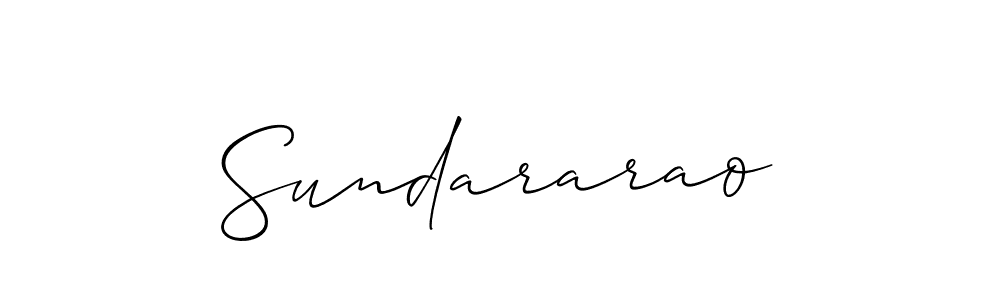 Make a beautiful signature design for name Sundararao. With this signature (Allison_Script) style, you can create a handwritten signature for free. Sundararao signature style 2 images and pictures png
