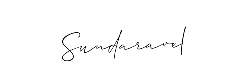 How to make Sundaravel name signature. Use Allison_Script style for creating short signs online. This is the latest handwritten sign. Sundaravel signature style 2 images and pictures png