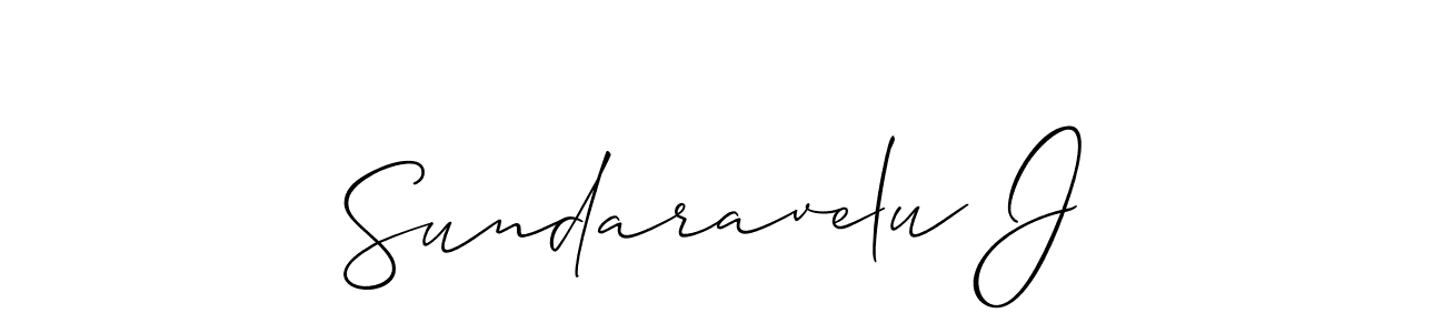 Use a signature maker to create a handwritten signature online. With this signature software, you can design (Allison_Script) your own signature for name Sundaravelu J. Sundaravelu J signature style 2 images and pictures png