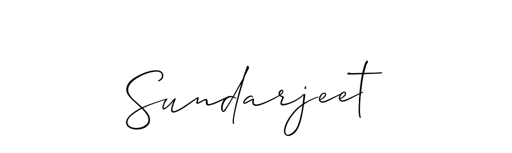 Make a beautiful signature design for name Sundarjeet. With this signature (Allison_Script) style, you can create a handwritten signature for free. Sundarjeet signature style 2 images and pictures png