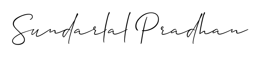 Designed for modern professionals: Sundarlal Pradhan name signature crafted with Allison_Script script. Ready for digital PDF workflows. Sundarlal Pradhan signature style 2 images and pictures png