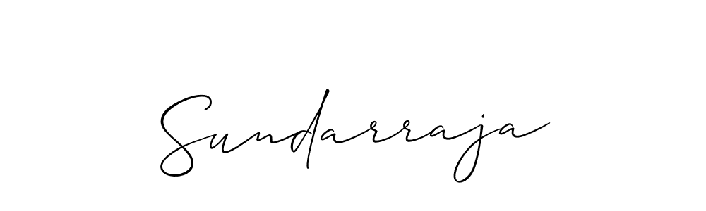 How to make Sundarraja signature? Allison_Script is a professional autograph style. Create handwritten signature for Sundarraja name. Sundarraja signature style 2 images and pictures png