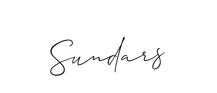 It looks lik you need a new signature style for name Sundars. Design unique handwritten (Allison_Script) signature with our free signature maker in just a few clicks. Sundars signature style 2 images and pictures png