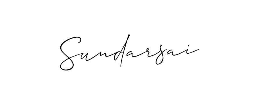 How to make Sundarsai name signature. Use Allison_Script style for creating short signs online. This is the latest handwritten sign. Sundarsai signature style 2 images and pictures png