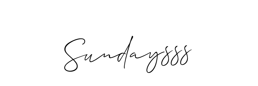 This is the best signature style for the Sundaysss name. Also you like these signature font (Allison_Script). Mix name signature. Sundaysss signature style 2 images and pictures png