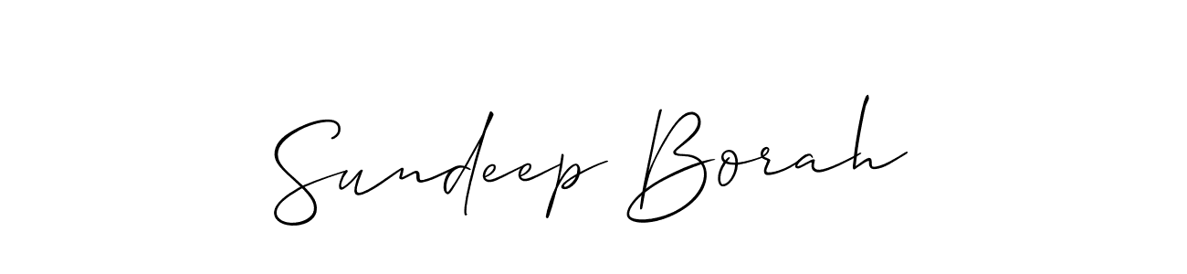 Also You can easily find your signature by using the search form. We will create Sundeep Borah name handwritten signature images for you free of cost using Allison_Script sign style. Sundeep Borah signature style 2 images and pictures png