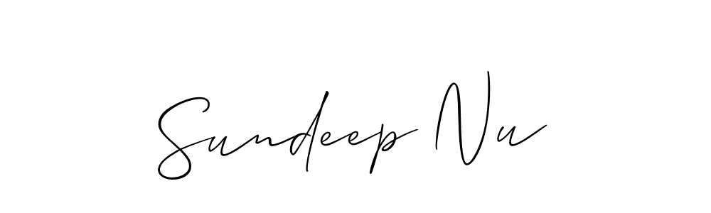 Best and Professional Signature Style for Sundeep Nu. Allison_Script Best Signature Style Collection. Sundeep Nu signature style 2 images and pictures png