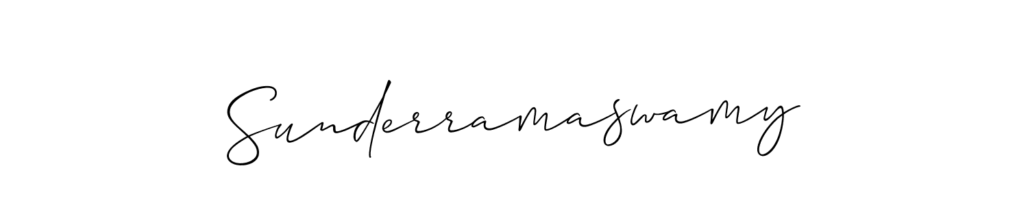 Allison_Script is a professional signature style that is perfect for those who want to add a touch of class to their signature. It is also a great choice for those who want to make their signature more unique. Get Sunderramaswamy name to fancy signature for free. Sunderramaswamy signature style 2 images and pictures png
