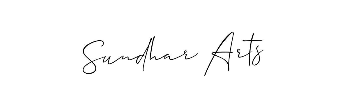 How to Draw Sundhar Arts signature style? Allison_Script is a latest design signature styles for name Sundhar Arts. Sundhar Arts signature style 2 images and pictures png