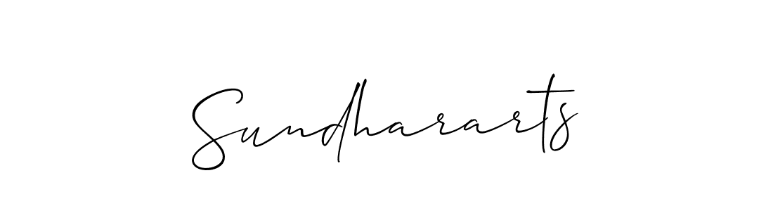 The best way (Allison_Script) to make a short signature is to pick only two or three words in your name. The name Sundhararts include a total of six letters. For converting this name. Sundhararts signature style 2 images and pictures png