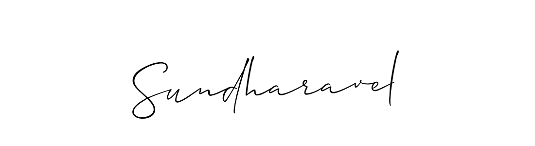 Design your own signature with our free online signature maker. With this signature software, you can create a handwritten (Allison_Script) signature for name Sundharavel. Sundharavel signature style 2 images and pictures png