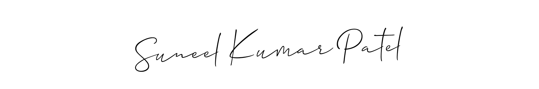 Also we have Suneel Kumar Patel name is the best signature style. Create professional handwritten signature collection using Allison_Script autograph style. Suneel Kumar Patel signature style 2 images and pictures png