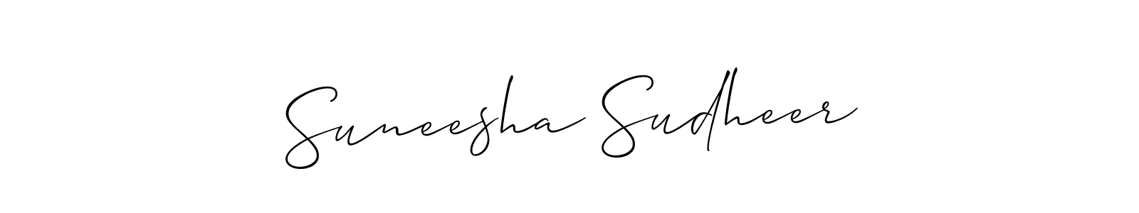 You can use this online signature creator to create a handwritten signature for the name Suneesha Sudheer. This is the best online autograph maker. Suneesha Sudheer signature style 2 images and pictures png
