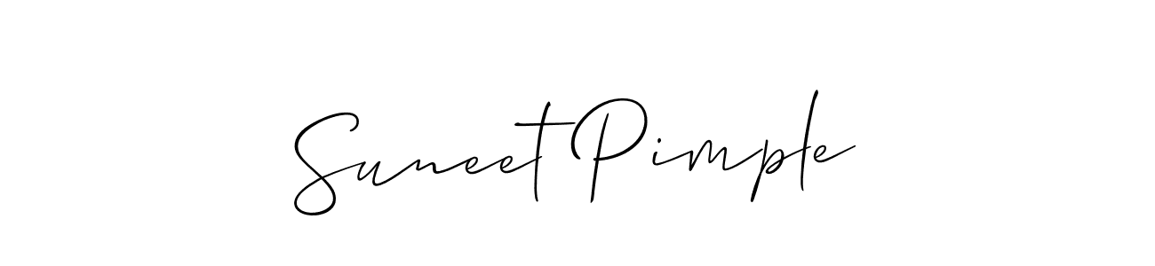 Once you've used our free online signature maker to create your best signature Allison_Script style, it's time to enjoy all of the benefits that Suneet Pimple name signing documents. Suneet Pimple signature style 2 images and pictures png