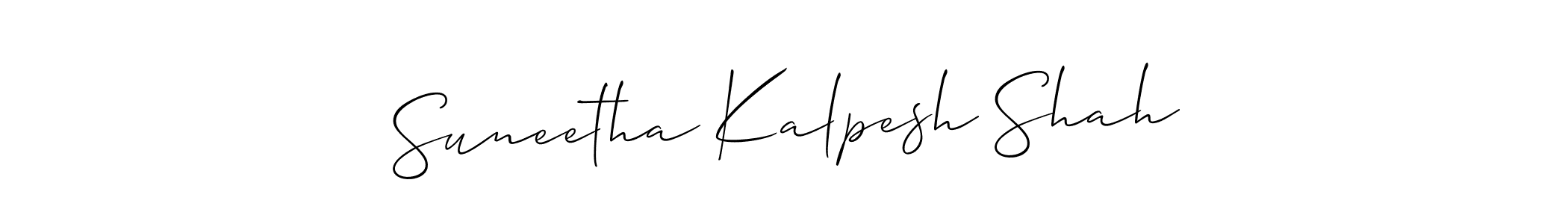 It looks lik you need a new signature style for name Suneetha Kalpesh Shah. Design unique handwritten (Allison_Script) signature with our free signature maker in just a few clicks. Suneetha Kalpesh Shah signature style 2 images and pictures png