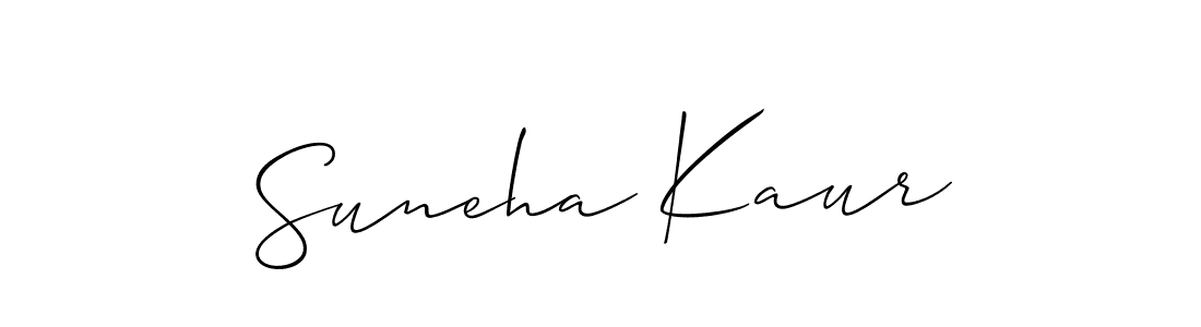 You should practise on your own different ways (Allison_Script) to write your name (Suneha Kaur) in signature. don't let someone else do it for you. Suneha Kaur signature style 2 images and pictures png