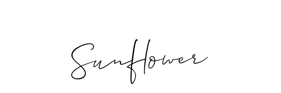 Design your own signature with our free online signature maker. With this signature software, you can create a handwritten (Allison_Script) signature for name Sunflower. Sunflower signature style 2 images and pictures png