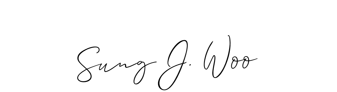 Make a short Sung J. Woo signature style. Manage your documents anywhere anytime using Allison_Script. Create and add eSignatures, submit forms, share and send files easily. Sung J. Woo signature style 2 images and pictures png