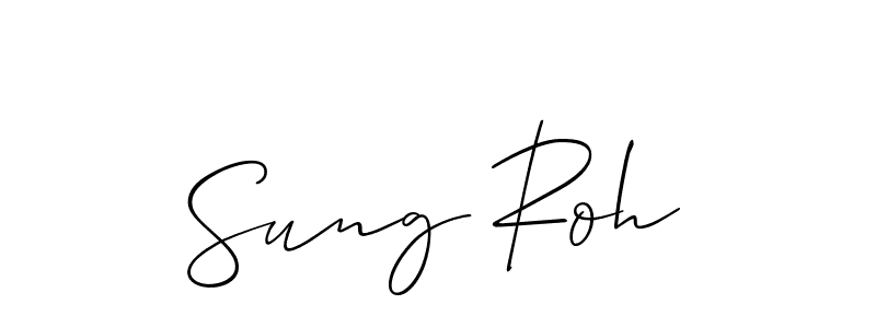 How to Draw Sung Roh signature style? Allison_Script is a latest design signature styles for name Sung Roh. Sung Roh signature style 2 images and pictures png