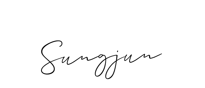 This is the best signature style for the Sungjun name. Also you like these signature font (Allison_Script). Mix name signature. Sungjun signature style 2 images and pictures png