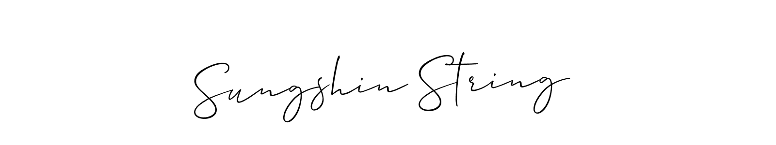 How to Draw Sungshin String  signature style? Allison_Script is a latest design signature styles for name Sungshin String . Sungshin String  signature style 2 images and pictures png