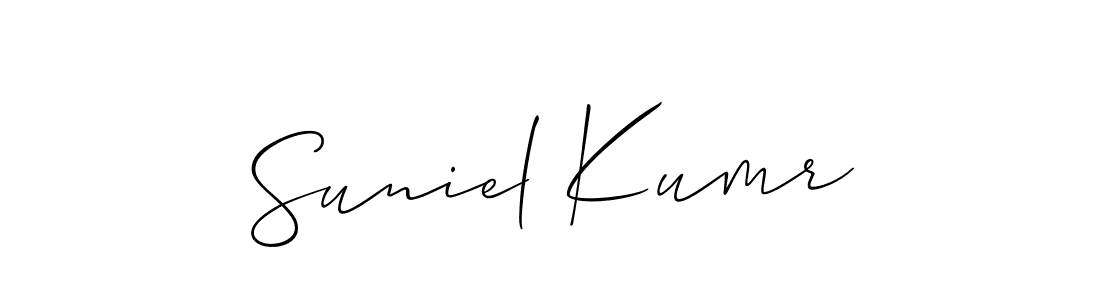 Make a beautiful signature design for name Suniel Kumr. Use this online signature maker to create a handwritten signature for free. Suniel Kumr signature style 2 images and pictures png