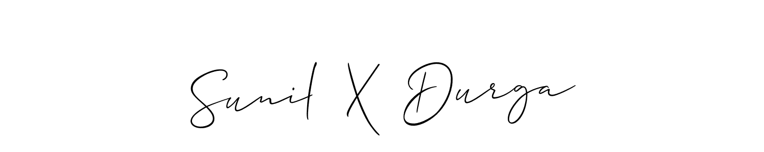Best and Professional Signature Style for Sunil  X  Durga. Allison_Script Best Signature Style Collection. Sunil  X  Durga signature style 2 images and pictures png
