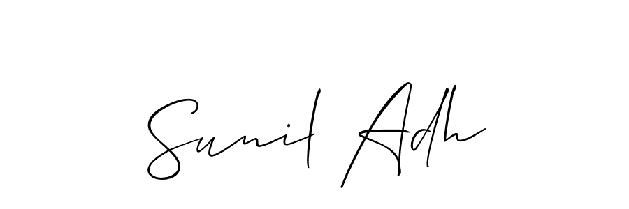 Once you've used our free online signature maker to create your best signature Allison_Script style, it's time to enjoy all of the benefits that Sunil Adh name signing documents. Sunil Adh signature style 2 images and pictures png