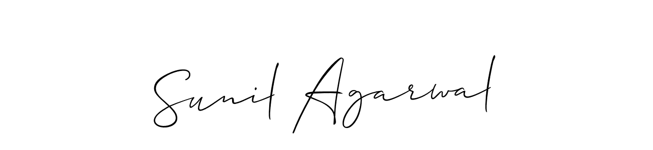 Use a signature maker to create a handwritten signature online. With this signature software, you can design (Allison_Script) your own signature for name Sunil Agarwal. Sunil Agarwal signature style 2 images and pictures png