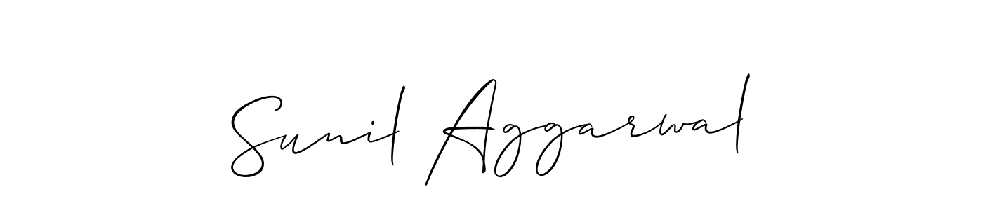 Also You can easily find your signature by using the search form. We will create Sunil Aggarwal name handwritten signature images for you free of cost using Allison_Script sign style. Sunil Aggarwal signature style 2 images and pictures png