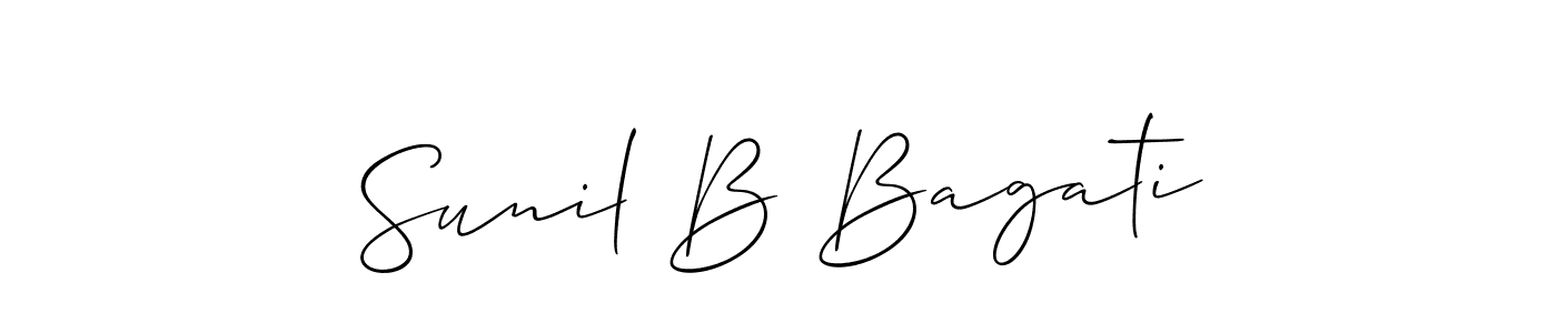 Once you've used our free online signature maker to create your best signature Allison_Script style, it's time to enjoy all of the benefits that Sunil B Bagati name signing documents. Sunil B Bagati signature style 2 images and pictures png