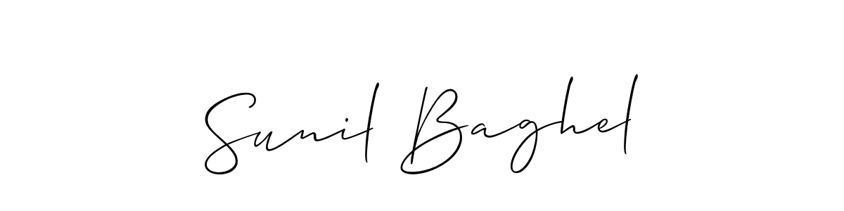 How to Draw Sunil Baghel signature style? Allison_Script is a latest design signature styles for name Sunil Baghel. Sunil Baghel signature style 2 images and pictures png