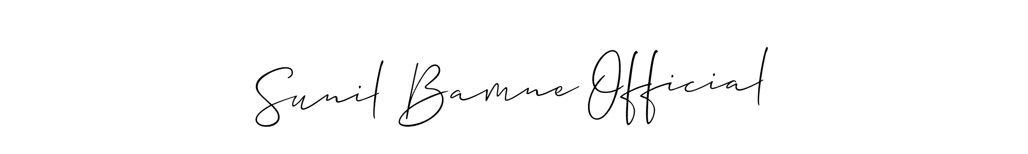 Best and Professional Signature Style for Sunil Bamne Official. Allison_Script Best Signature Style Collection. Sunil Bamne Official signature style 2 images and pictures png