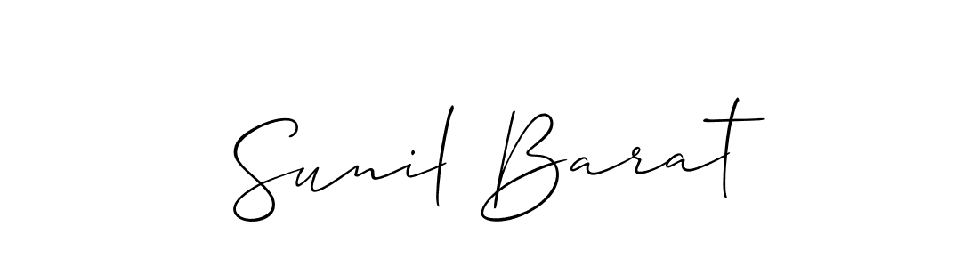 Allison_Script is a professional signature style that is perfect for those who want to add a touch of class to their signature. It is also a great choice for those who want to make their signature more unique. Get Sunil Barat name to fancy signature for free. Sunil Barat signature style 2 images and pictures png