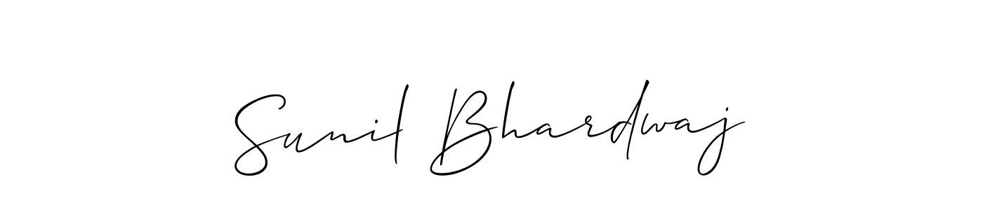 Also You can easily find your signature by using the search form. We will create Sunil Bhardwaj name handwritten signature images for you free of cost using Allison_Script sign style. Sunil Bhardwaj signature style 2 images and pictures png