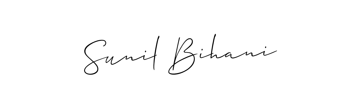You can use this online signature creator to create a handwritten signature for the name Sunil Bihani. This is the best online autograph maker. Sunil Bihani signature style 2 images and pictures png