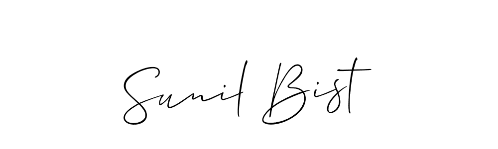 You can use this online signature creator to create a handwritten signature for the name Sunil Bist. This is the best online autograph maker. Sunil Bist signature style 2 images and pictures png