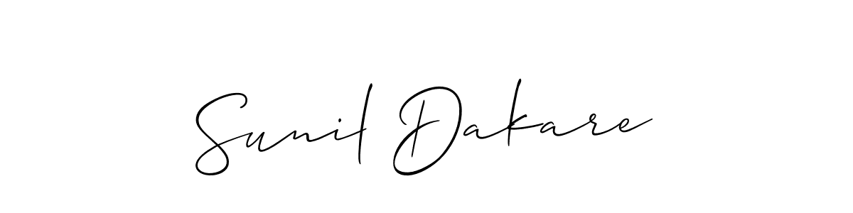 Also we have Sunil Dakare name is the best signature style. Create professional handwritten signature collection using Allison_Script autograph style. Sunil Dakare signature style 2 images and pictures png