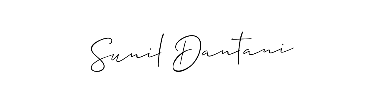 Best and Professional Signature Style for Sunil Dantani. Allison_Script Best Signature Style Collection. Sunil Dantani signature style 2 images and pictures png