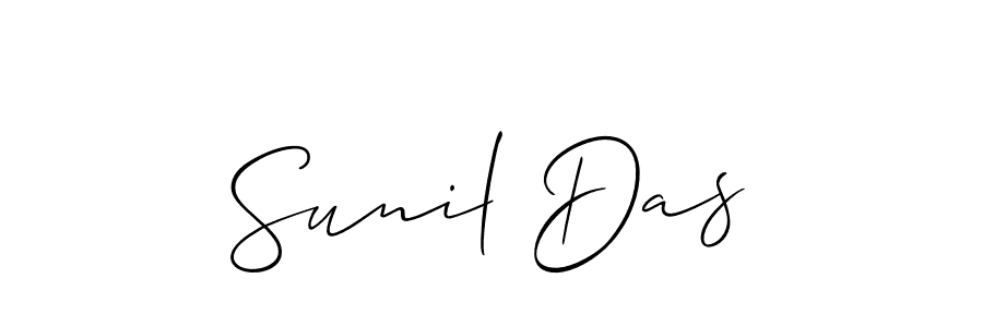 Use a signature maker to create a handwritten signature online. With this signature software, you can design (Allison_Script) your own signature for name Sunil Das. Sunil Das signature style 2 images and pictures png