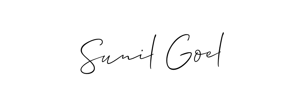 The best way (Allison_Script) to make a short signature is to pick only two or three words in your name. The name Sunil Goel include a total of six letters. For converting this name. Sunil Goel signature style 2 images and pictures png