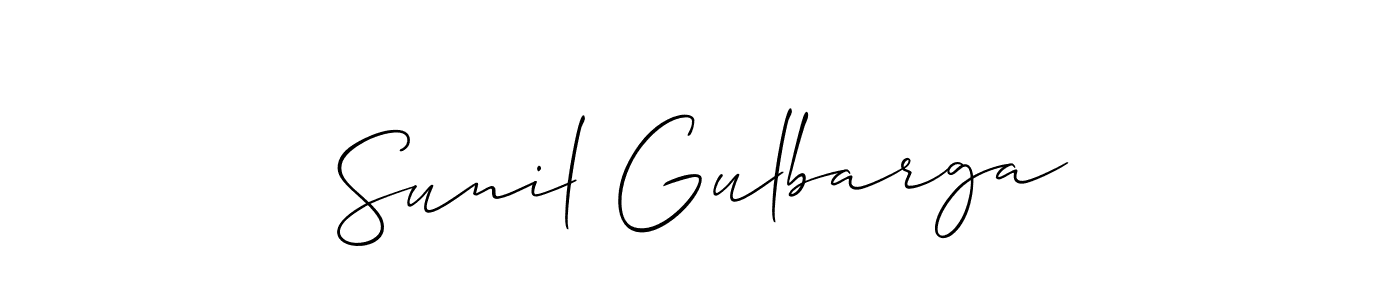 Also we have Sunil Gulbarga name is the best signature style. Create professional handwritten signature collection using Allison_Script autograph style. Sunil Gulbarga signature style 2 images and pictures png
