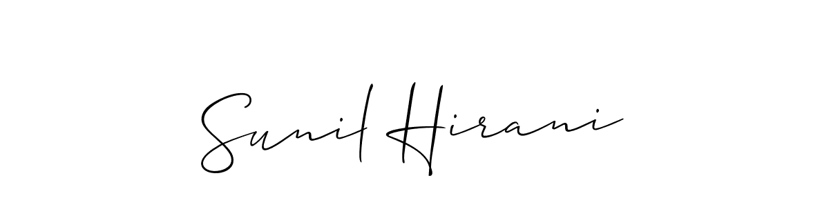 Best and Professional Signature Style for Sunil Hirani. Allison_Script Best Signature Style Collection. Sunil Hirani signature style 2 images and pictures png