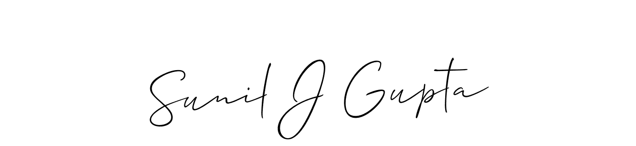 Check out images of Autograph of Sunil J Gupta name. Actor Sunil J Gupta Signature Style. Allison_Script is a professional sign style online. Sunil J Gupta signature style 2 images and pictures png
