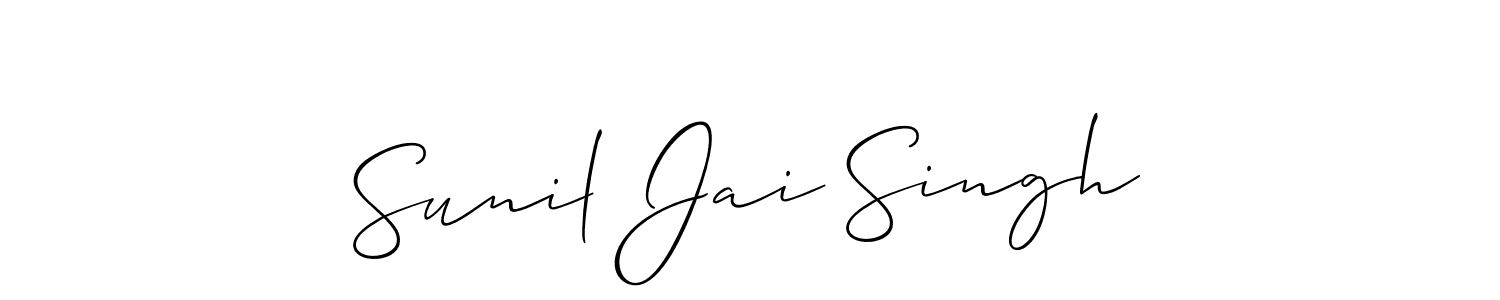 Also we have Sunil Jai Singh name is the best signature style. Create professional handwritten signature collection using Allison_Script autograph style. Sunil Jai Singh signature style 2 images and pictures png